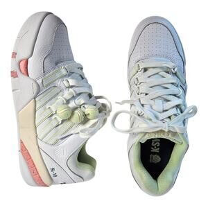 K-SWISS Si-18 x Brocky Marciano Men's 8.5 Shoes Sneakers White Cinch System NEW